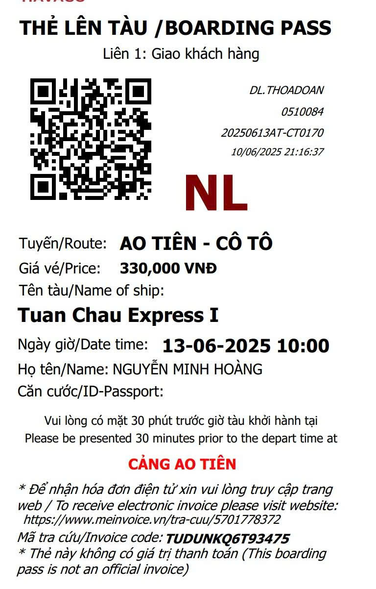 Cảnh giác lừa đảo vé tàu Cô Tô online: 7 dấu hiệu nhận biết   
